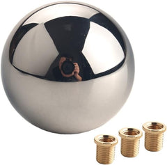 DEWHEL Aluminum Manual Stick Shift Knob Polish Chrome for Honda Mazda Subaru Toyota Mitsubishi Nissan Chrysler Jeep Wrangler etc