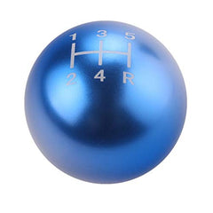 DEWHEL Round Ball Billet M12x1.25 5 Speed Short Throw Shifter Shift Knob MT Manual Gearbox Screw On Blue - product view 2