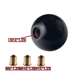 Dewhel 6 Speed Japanese Pistion Brusfed Black Shift Knob Weighted M12X1.25 M10X1.5 M10X1.25 M8X1.25 Short Shifter Reverse on Top Left - product view 5