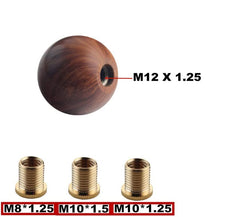 DEWHEL Wooden Universal Manual Aluminum Shift Knob 200 Gram Weighted Gear Shift knobs M10X1.5 M12X1.25 M10X1.25 M8X1.25 - product view 6