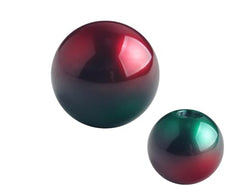 DEWHEL JDM Universal Bi-Color Red/Green Aluminum Round Weighted (210g) Manual Gear Shift Knob M12x1.25 M10x1.5 M10x1.25 M8x1.25 - product view 3
