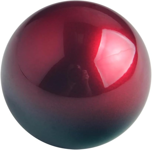 DEWHEL JDM Universal Bi-Color Red/Green Aluminum Round Weighted (210g) Manual Gear Shift Knob M12x1.25 M10x1.5 M10x1.25 M8x1.25