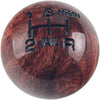 DEWHEL Classic Weighted Wooden Type R Manual 5 Speed Gear Jail Prison Shift Knob w/Black Engraved Inlay Universal Threads M8x1.25 M10x1.25 M10x1.5 M12x1.25