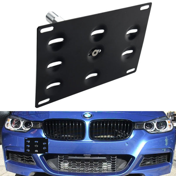 Front-Bumper-Tow-Hook-License-Plate- Mount-Bracket-Holder-Bolt-On-for-BMW-F22-F30-F31-F32-F33-F36-F10-F11-F07-F25- F26-F15-F16-2-3- 4-5-Series