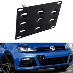 Front-Bumper-Tow-Hook-License-Plate-Mount-Bracket-Holder-For-Volkswagen- MK6- Audi