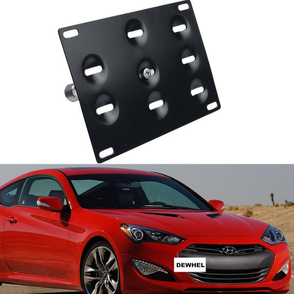 Front No Drill Tow Hook Hole License Plate Bracket Holder Relocator – DEWHEL