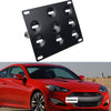 JDM-Front-Bumper-Tow-Hook-License-Plate-Mount-Bracket-Holder-Tow-Hole-Adapter-Bolt-On- for-10-16-Hyundai-Genesis-Coupe